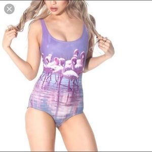 Blackmilk Flamingo bodysuit